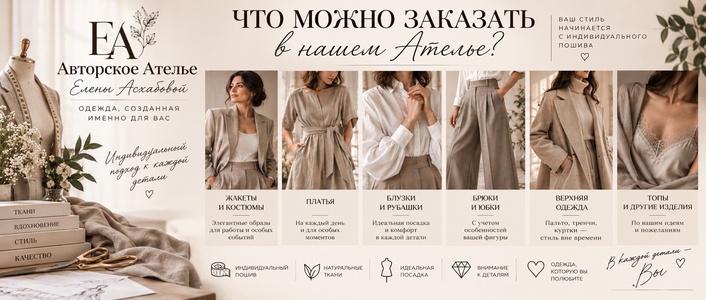 Авторское ателье Елены Асхабовой